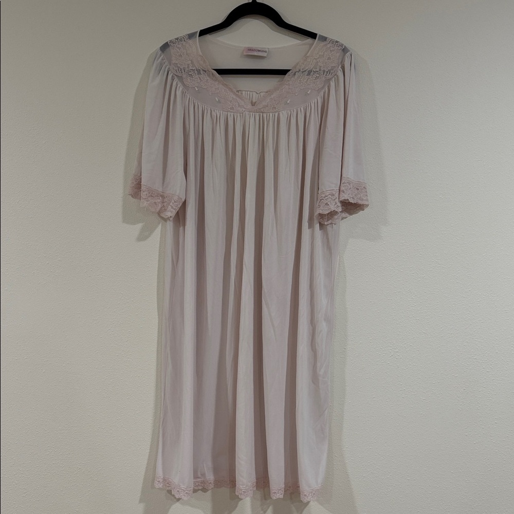 Blush Lace Trim Chemise